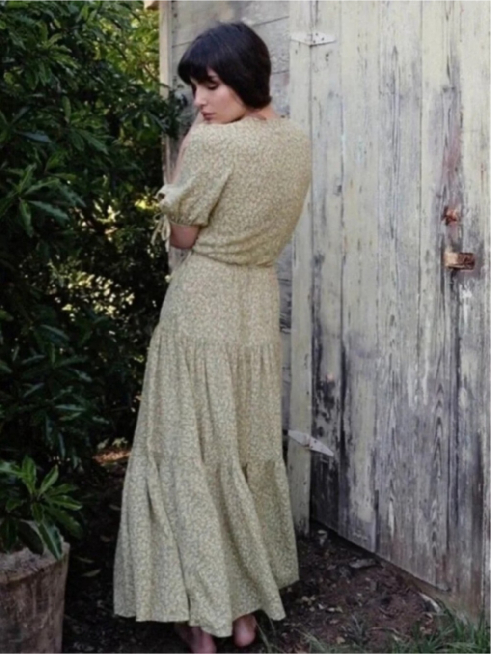 Christy Dawn Augusta Wrap Dress Rose Garden Size XS Adjustable Fit Cottagecore - Picture 3 of 16